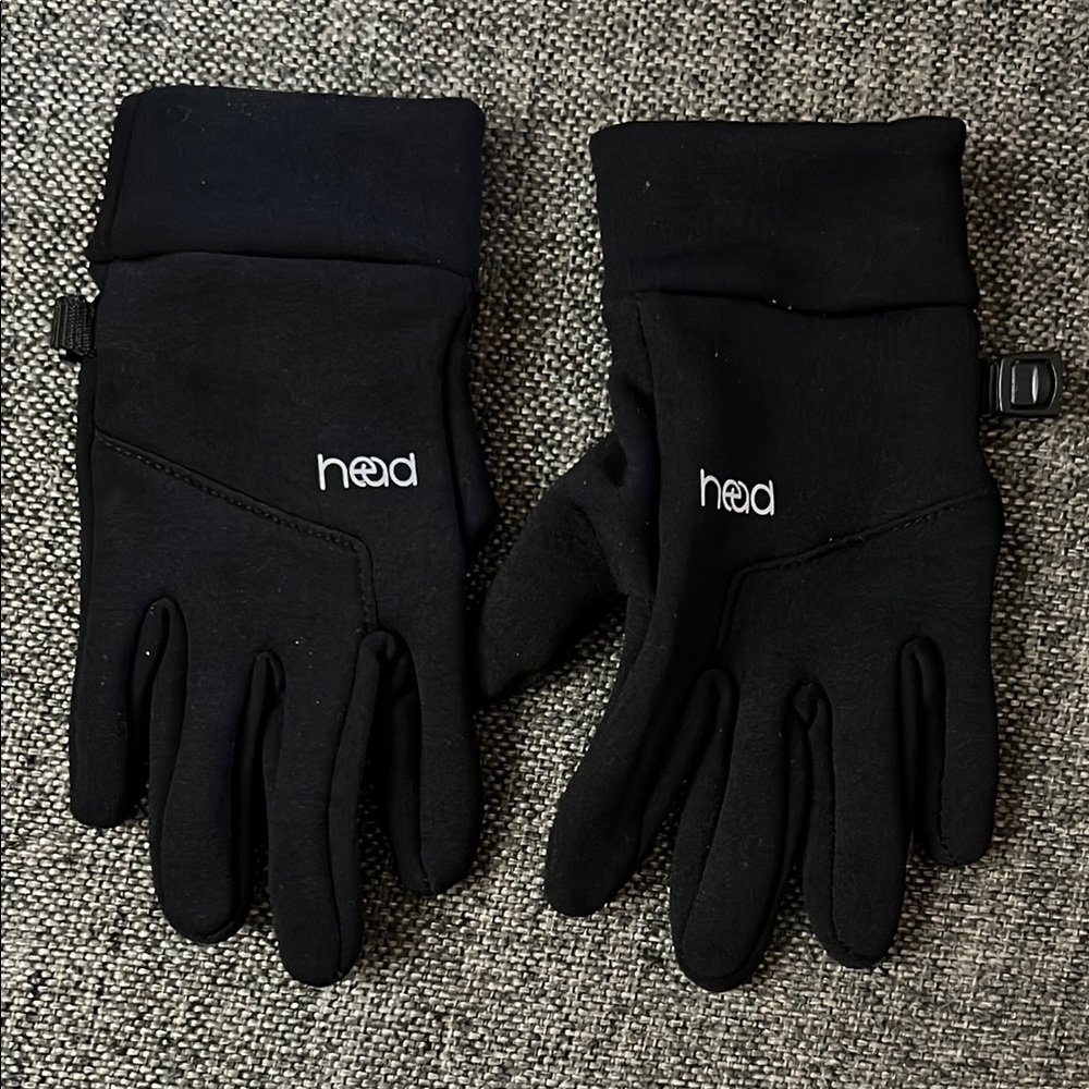 Head Black Cold-Weather Gloves Insulated Design